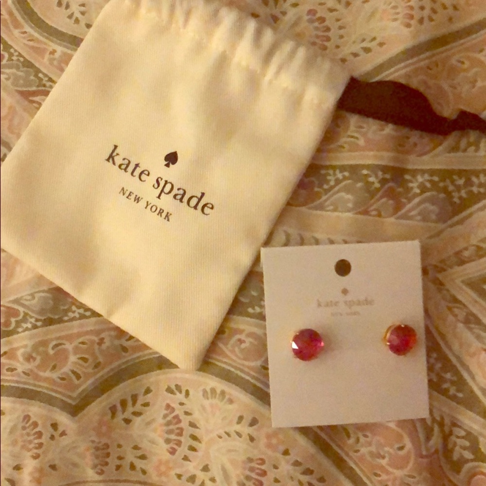 NWT Kate Spade pink earrings